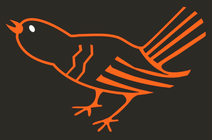 The Baltimore Orioles Chirping Bird Logo 1964-1965