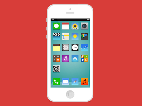 Flat Design ios 7